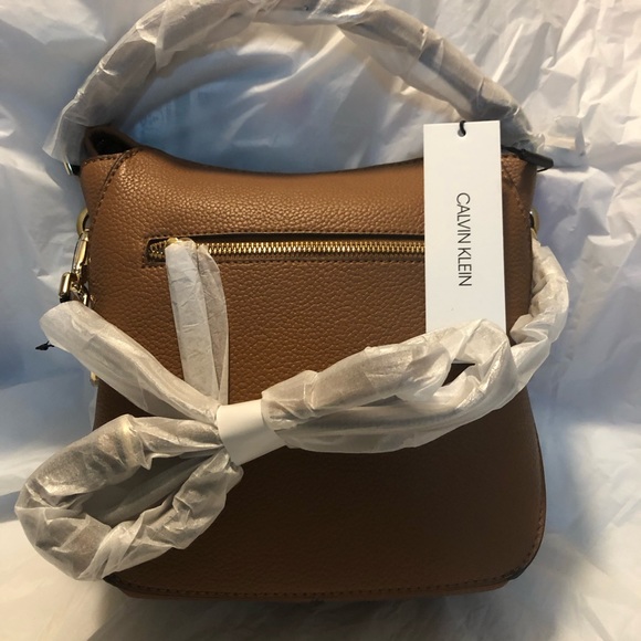 Calvin Klein Caramel Deandra Crossbody Bag - Picture 7 of 10